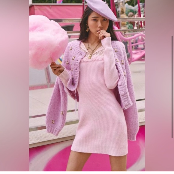 NWT! LOVESHACKFANCY Bellini Dress in Blush Tutu S - Picture 3 of 7